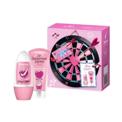 Подарочный набор Rexona + Бархатные ручки Прямо в сердце