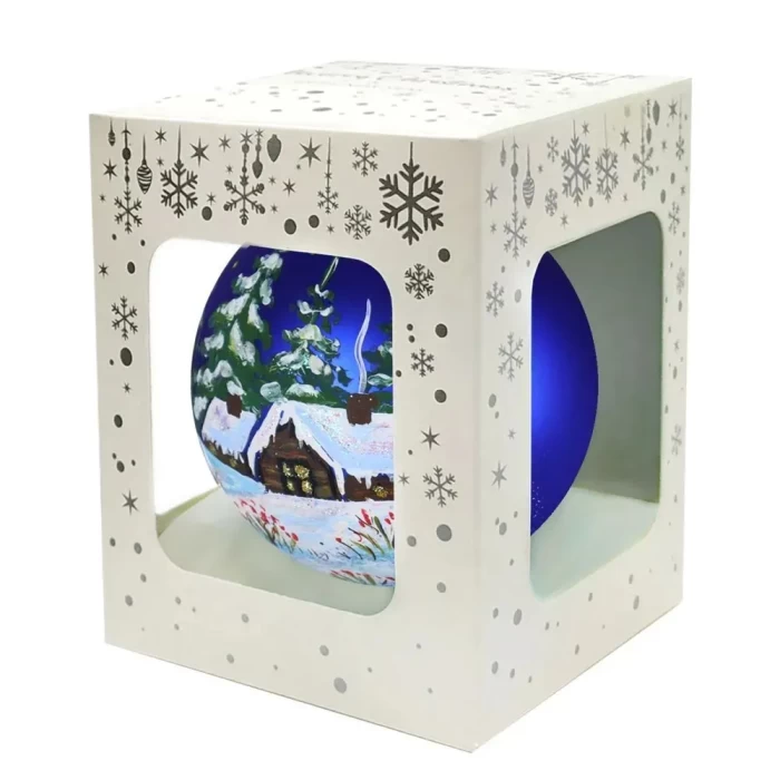 Шар стеклянный Dekart Зимний пейзаж в30