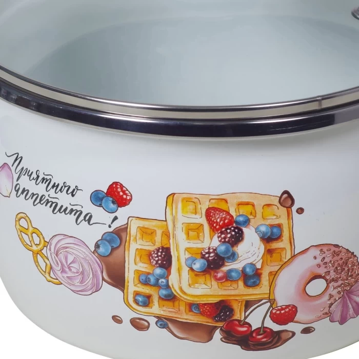 Кастрюля эмалированная Сантэкс Десерт