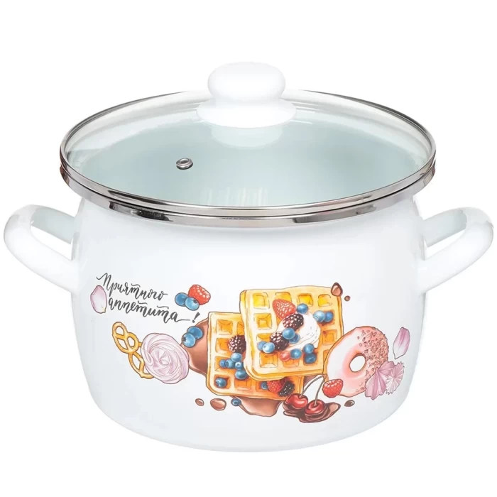 Кастрюля эмалированная Сантэкс Десерт