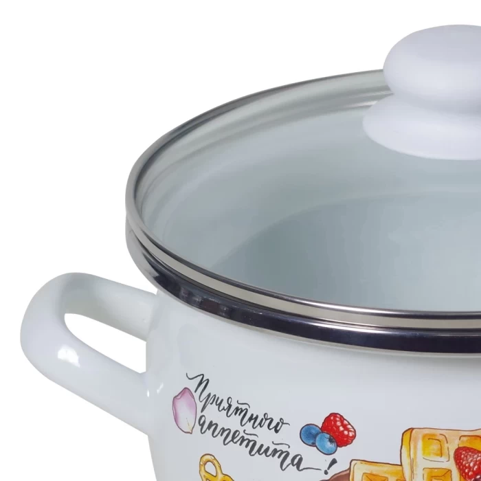 Кастрюля эмалированная Сантэкс Десерт