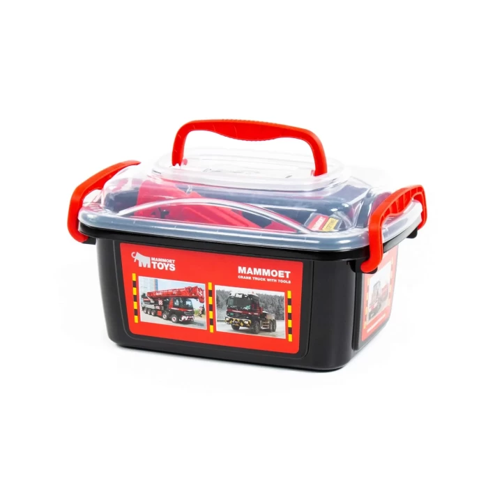 Автомобиль-эвакуатор + конструкторский набор 214-01 "MAMMOET" (36 элементов) 