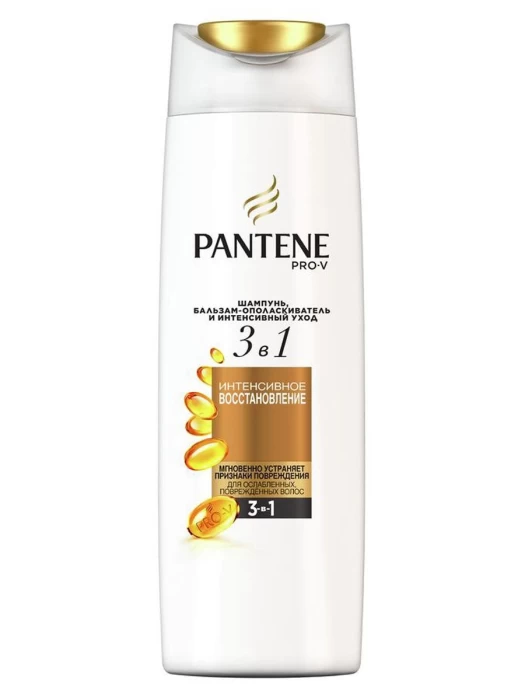 Шампунь PANTENE 3в1 интенсив восстановление, 360мл 