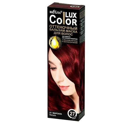 Оттеночный бальзам "Color lux" Bielita тон 27 марсала