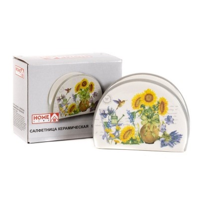 Салфетница &quot;Подсолнухи&quot; Home Line арт. 7966