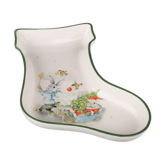 Блюдо Millimi в форме сапожка Веселый кролик