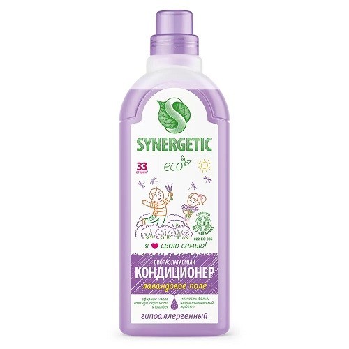 Кондиционер-ополаскиватель "Лавандовое поле" SYNERGETIC 1л