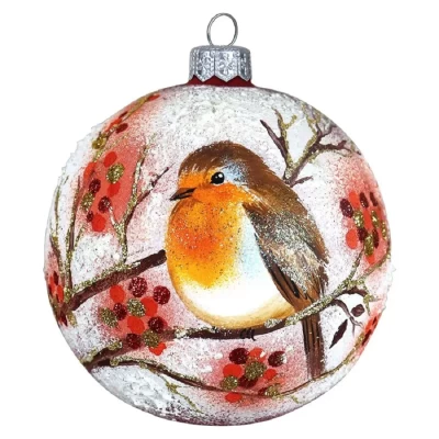 Шар стеклянный Dekart Малиновка в41