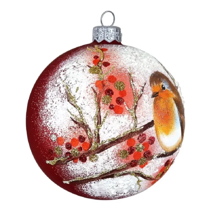 Шар стеклянный Dekart Малиновка в41