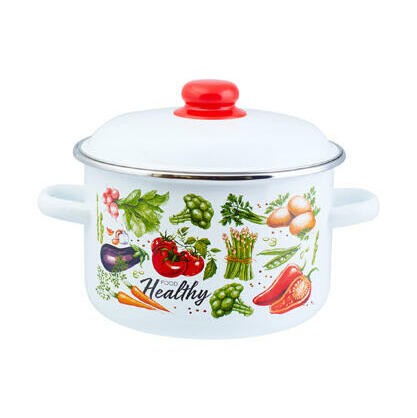 Кастрюля эмалированная ТМ Appetite Veggies 2,0л