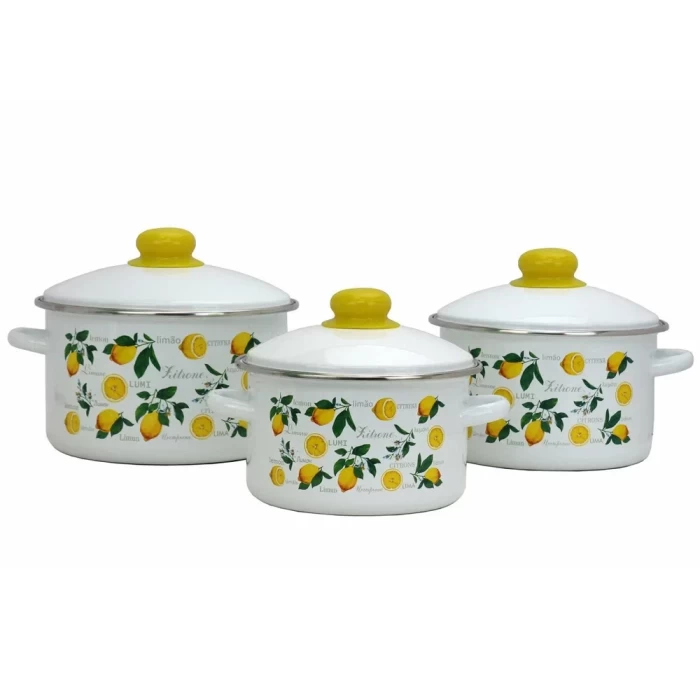 Набор кастрюль Эмаль Лимоны 2-3207/4
