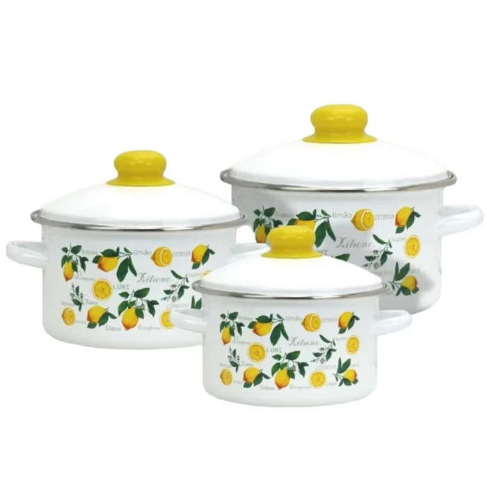 Набор кастрюль Эмаль Лимоны 2-3207/4