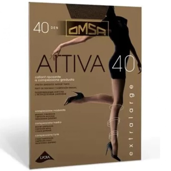 Колготки женские Omsa Attiva 40 Extra Large