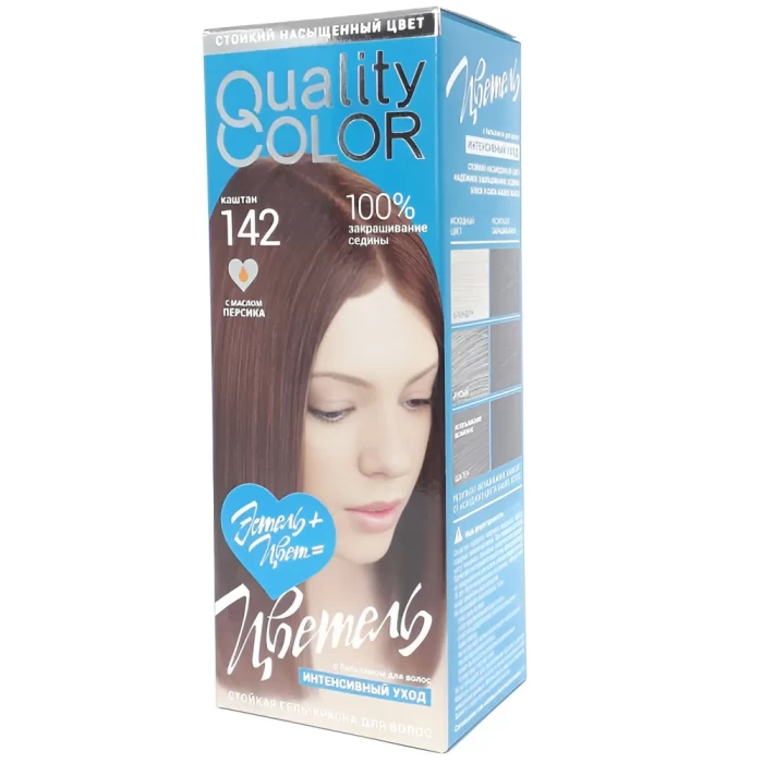 Гель-краска для волос стойкая Цветель