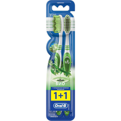 Зубная щетка Oral-B Био 40 Medium 2 шт