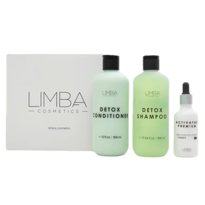 Набор косметики для волос Limba Detox Шампунь 300мл+Кондиционер 300мл+Активатор Vitamin B 50мл
