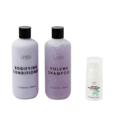 Набор косметики для волос Limba Volume Шампунь 300мл+Кондиционер 300мл+Пептидная маска 30мл