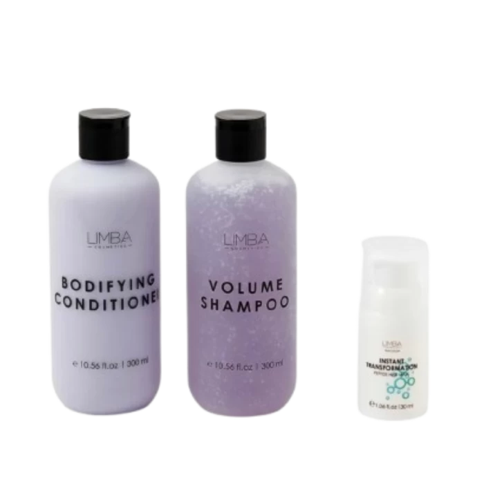 Набор косметики для волос Limba Volume Шампунь 300мл+Кондиционер 300мл+Пептидная маска 30мл