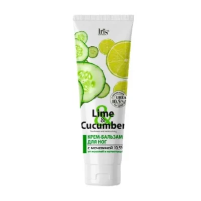 Крем-бальзам для ног Iris Cosmetic Lime &amp; Cucumber с мочевиной 10,5% 100мл