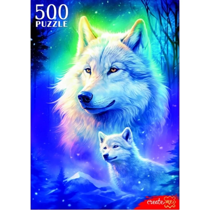 Пазл Рыжий кот Снежные волки 500 элементов