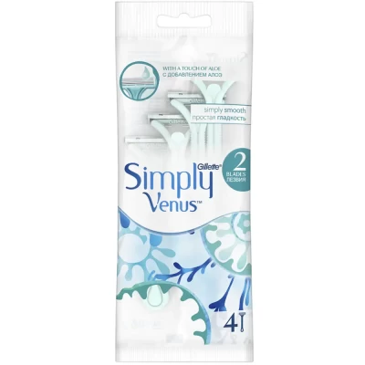 Одноразовый станок Gillette Simply Venus 2 4шт