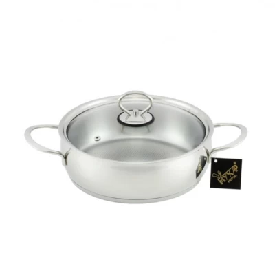 Кастрюля для тушения &quot;Магнолия классика&quot; со стекл. крышкой 3,0 л