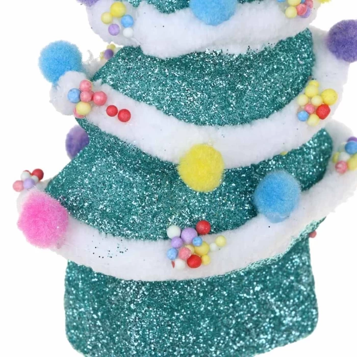 Подвеска декоративная Сноу Бум Елочка с помпонами 374-520