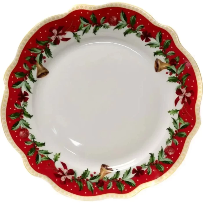 Тарелка десертная Новогодняя 19см