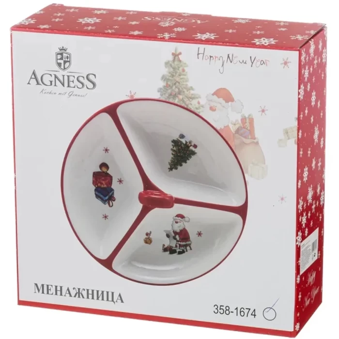 Менажница Agness С Новым годом