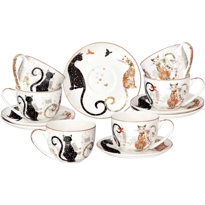 Чайный набор Lefard Парижские коты 12пр 330мл