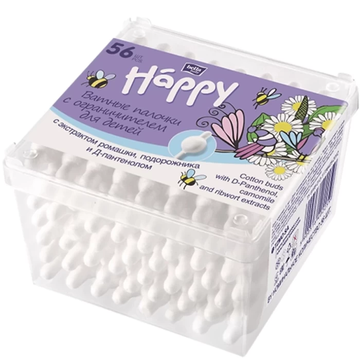 Ватные палочки Bella Baby Happy 56шт