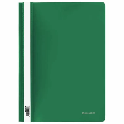 Скоросшиватель зеленый BRAUBERG арт 220414