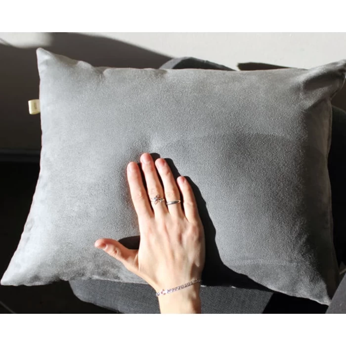 Наволочка декоративная Matex Alcantara Line серый 47х37