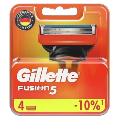 Кассеты Gillette FUSION  4шт