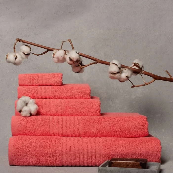 Полотенце махровое 03012 светлый коралл