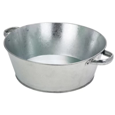 Таз круглый оцинкованный 13л
