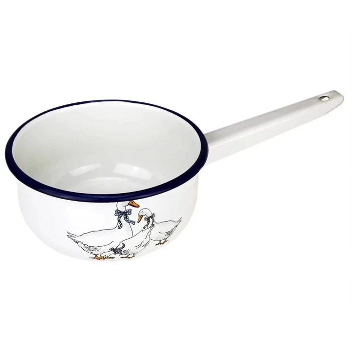 Ковш эмалированный Эмаль Гуси 1,5л