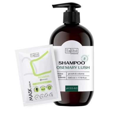 Набор косметики для волос Tashe Professional Rosemary Kit Шампунь 500мл+Маска-сыворотка 10мл