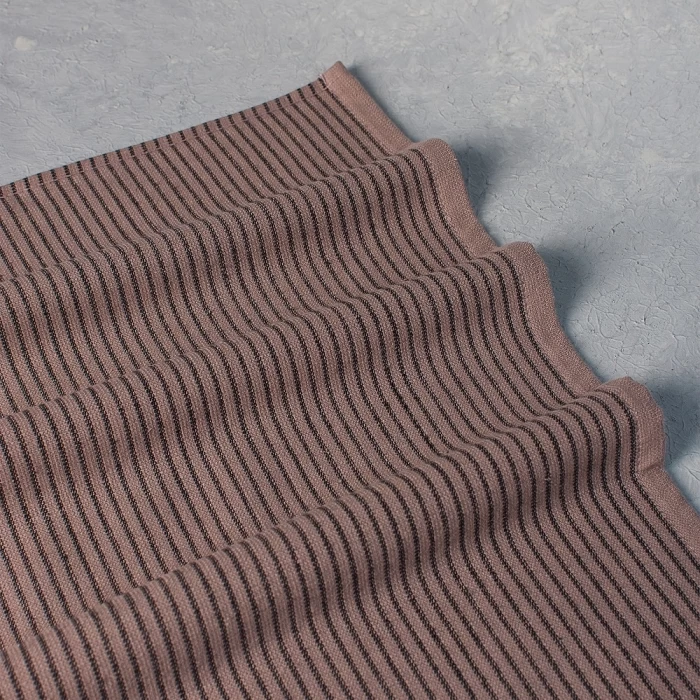 Полотенце махровое ТМ "ЦУМ" Полоска беж/кофе 70х140 см