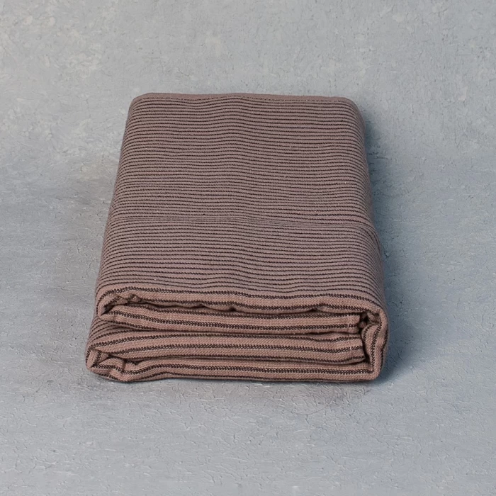 Полотенце махровое ТМ "ЦУМ" Полоска беж/кофе 70х140 см