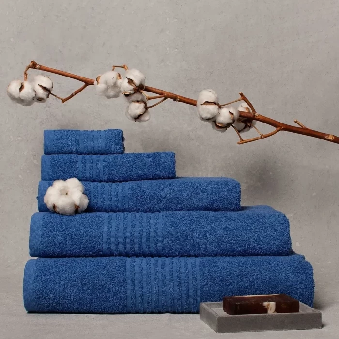 Полотенце махровое 03080 синее