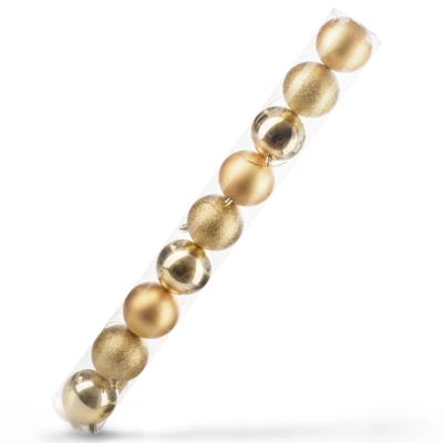 Набор шаров новогодних Ausini VT25-04004-1 золото 9шт