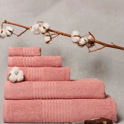 Полотенце махровое 05015 сухая роза