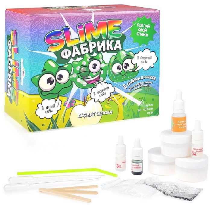 Набор для опытов и экспериментов Юный химик Слайм фабрика арт.514