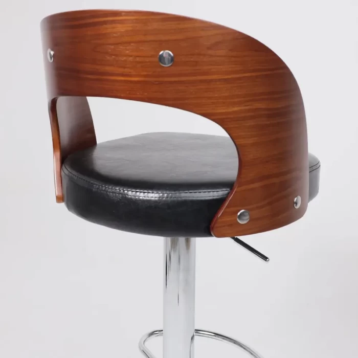 Стул барный AksHome BRUNO черный хром