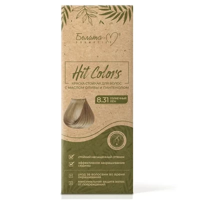 Краска для волос Белита HIT COLORS тон 8.31 Солнечный лен
