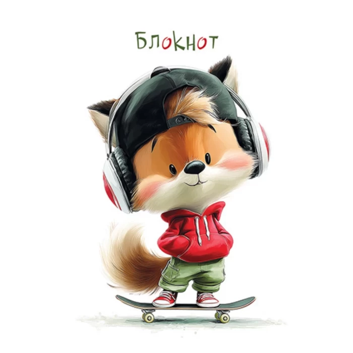 Блокнот Апплика Лисёнок-модник А7 48л