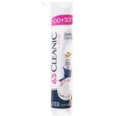Диски ватные косметические CLEANIC Soft Comfort +33% 100шт