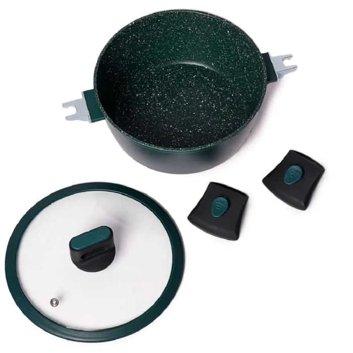 Кастрюля со съемными ручками и крышкой ТМ "ЦУМ" 2.4 - 6.2 л