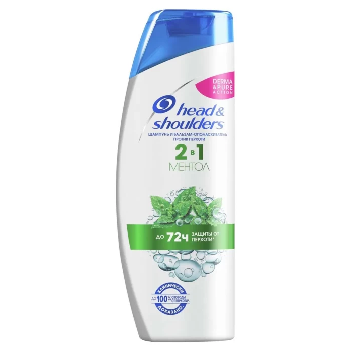Шампунь и бальзам-ополаскиватель Head & Shoulders 2в1 ментол 200мл